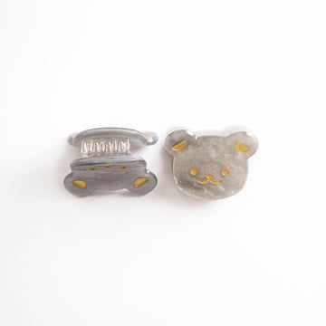 Mini Bear Kemik Toka Gri