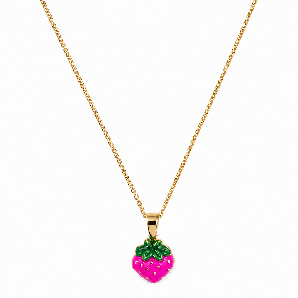 Pink Strawberry Kolye