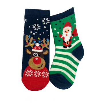 Yılbaşı Temalı Çorap - Green Santa