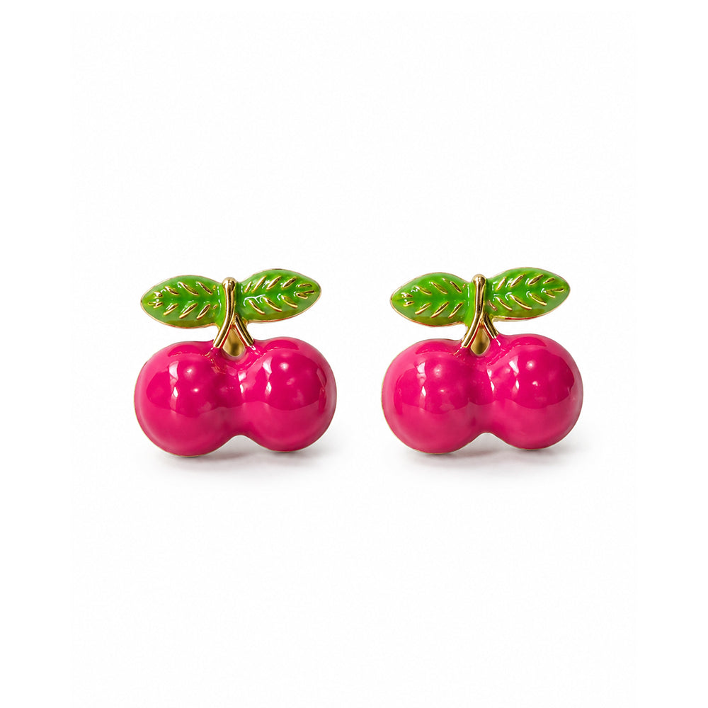 Pink Cherry Küpe