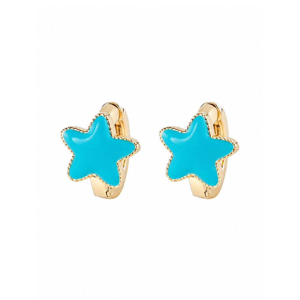 Blue Stars Küpe