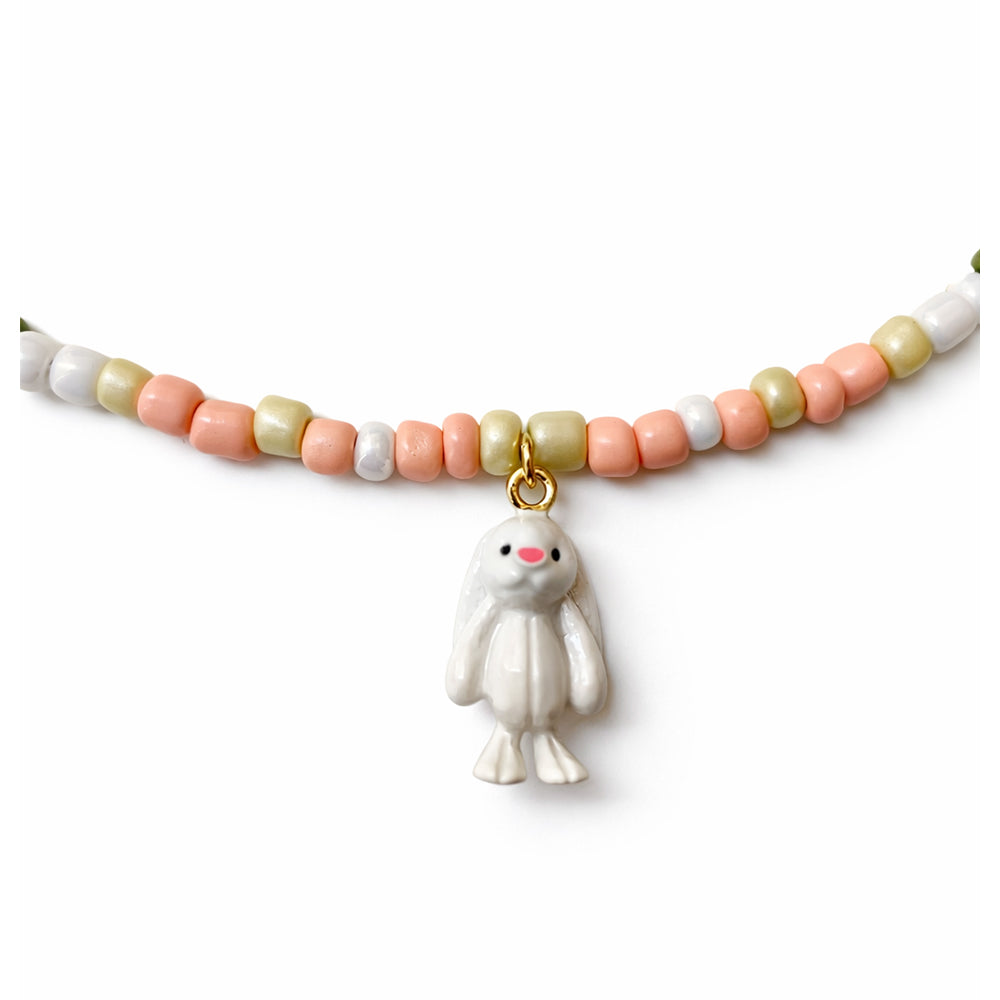 Jelly Rabbit Kolye - Beyaz